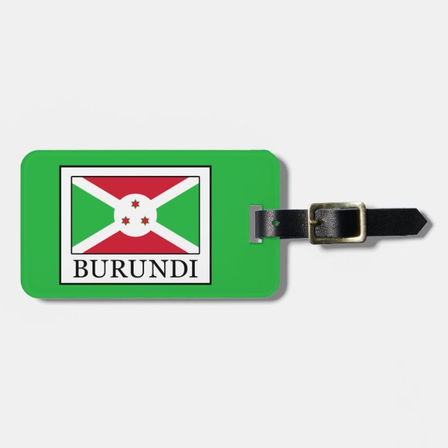 Etiqueta De Bagagem Burundi (Frente Horizontal)