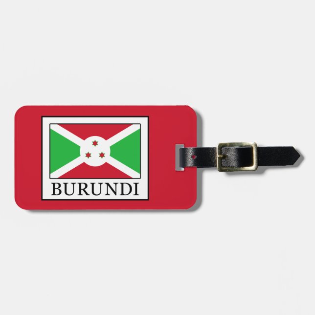 Etiqueta De Bagagem Burundi (Frente Horizontal)