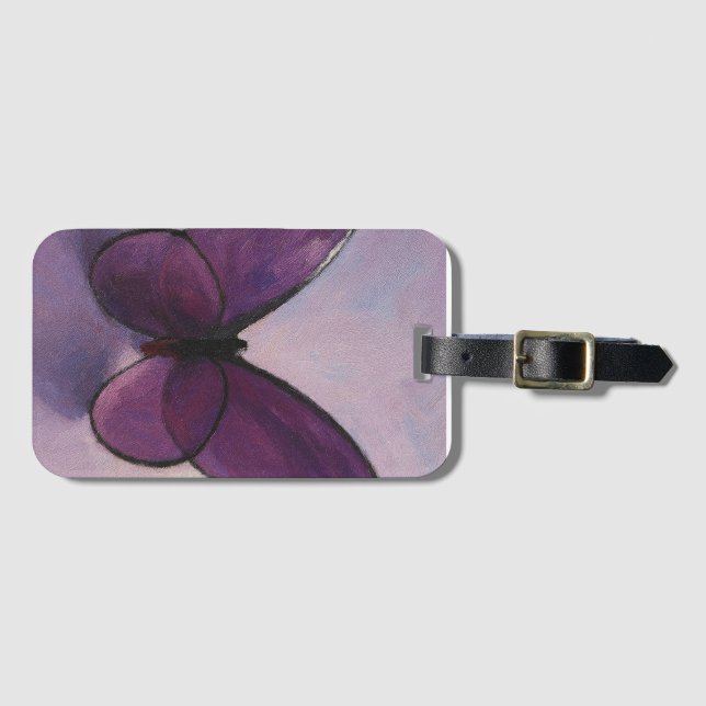 Etiqueta De Bagagem Butterfly Notebook (Frente Horizontal)