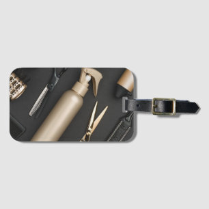 Etiqueta De Bagagem Cabeleireiro Cute Tesoura Minimalista Barbearia
