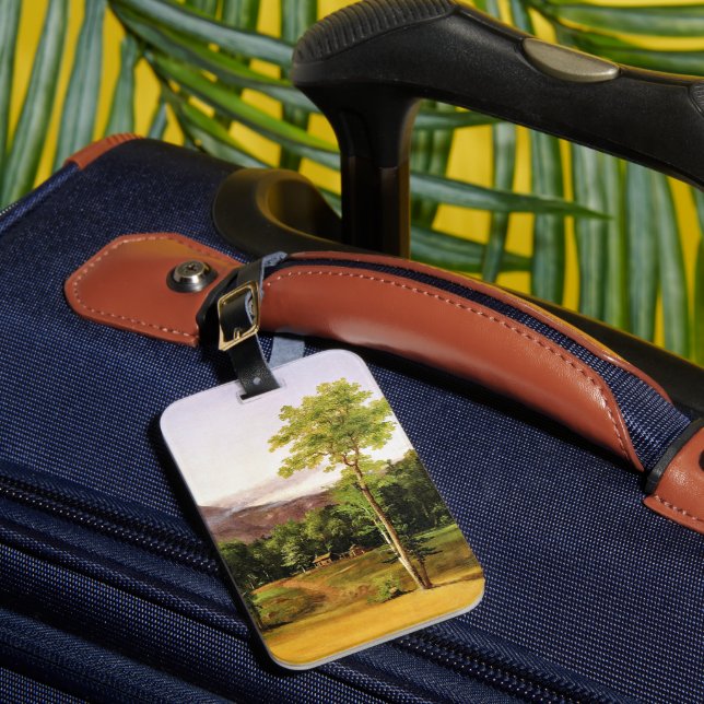 Etiqueta De Bagagem Cabin the Woods, New Hampshire, (Frente Insitu 1)