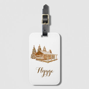 Etiqueta De Bagagem Cabine de Log Cozy - Higge ou seu próprio texto