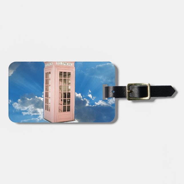 Etiqueta De Bagagem cabine telefônica (Frente Horizontal)