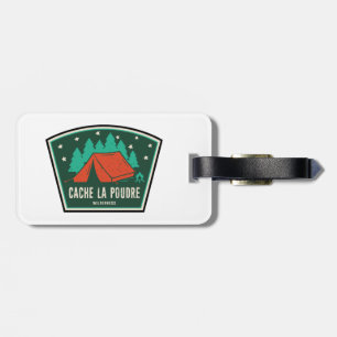 Etiqueta De Bagagem Cache La Poudre Wilderness Colorado Camping