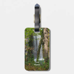 Etiqueta De Bagagem Cachoeira nas madeiras