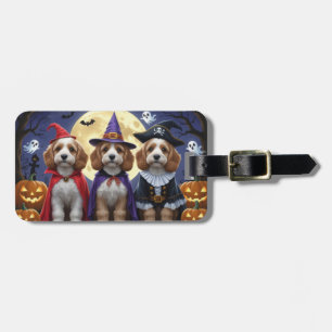 Etiqueta De Bagagem Cachorro Cachorro Pumpkin Halloween Engraçado