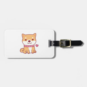 Etiqueta De Bagagem Cachorro de Shiba Inu