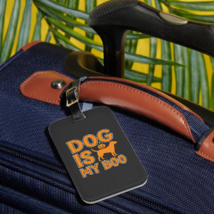 Etiqueta De Bagagem Cachorro É Meu Boo Dia das Bruxas Cachorro