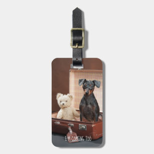 Etiqueta De Bagagem Cachorro Engraçado - TAG de Bagagens Personalizad