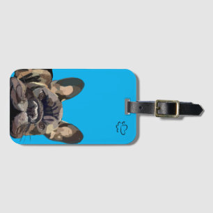 Etiqueta De Bagagem Cachorro francês "Monty" personalizável