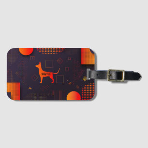 Etiqueta De Bagagem Cachorro Personalizável de Alta Tecnologia
