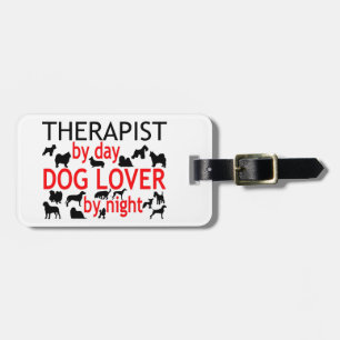 Etiqueta De Bagagem Cachorro Terapêutico