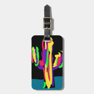 Etiqueta De Bagagem Cacto das cores - Tag da bagagem