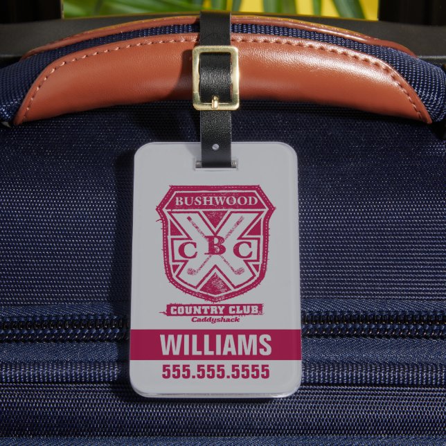 Etiqueta De Bagagem Caddyshack | Bushwood Country Club Crest (Frente Insitu 2)