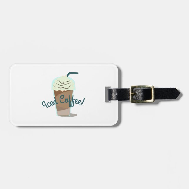 Etiqueta De Bagagem Café congelado (Frente Horizontal)