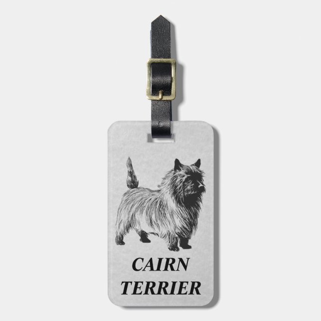 Etiqueta De Bagagem cairn terrier (Frente Vertical)