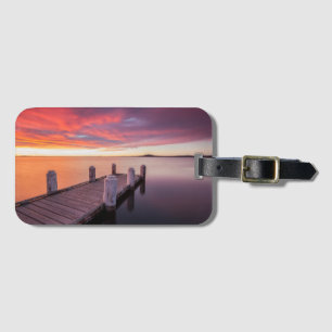 Etiqueta De Bagagem Cais no lago Illawarra