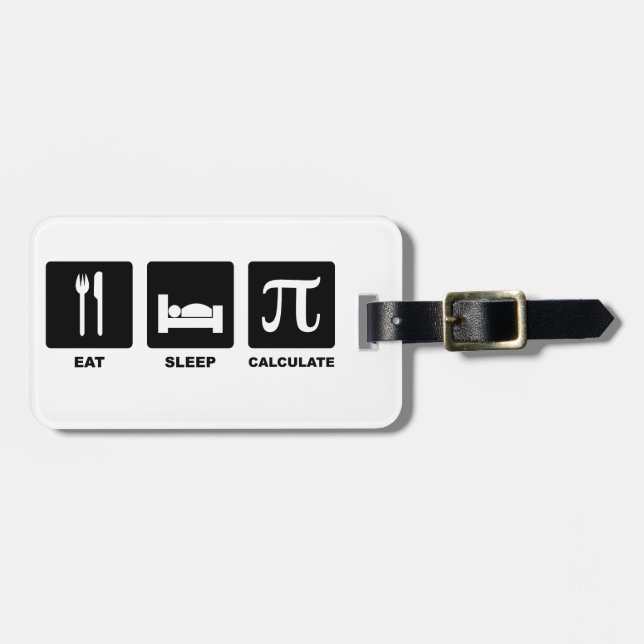 Etiqueta De Bagagem Calcular Suspensão de Comida (Frente Horizontal)