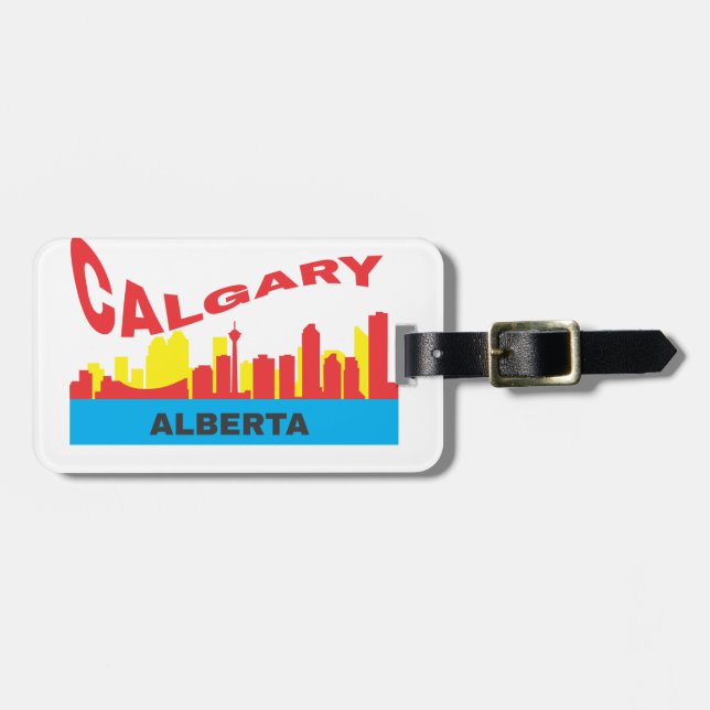 Etiqueta De Bagagem Calgary (Frente Horizontal)