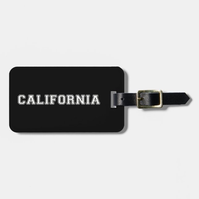 Etiqueta De Bagagem Califórnia (Frente Horizontal)