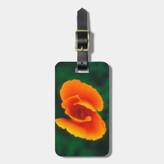 Etiqueta De Bagagem California Poppy (Frente Vertical)
