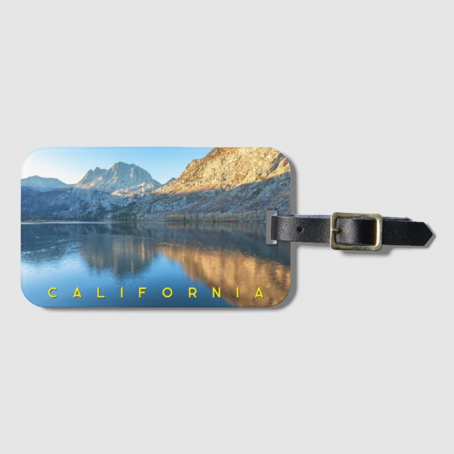 Etiqueta De Bagagem California Silver Lake Sunrise  (Frente Horizontal)