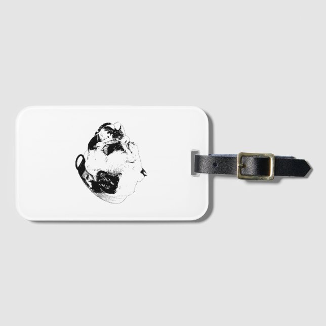 Etiqueta De Bagagem Calm Bold Journey (Frente Horizontal)