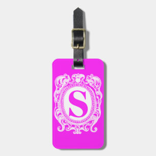 Etiqueta De Bagagem Calson Pink Shield Monograma