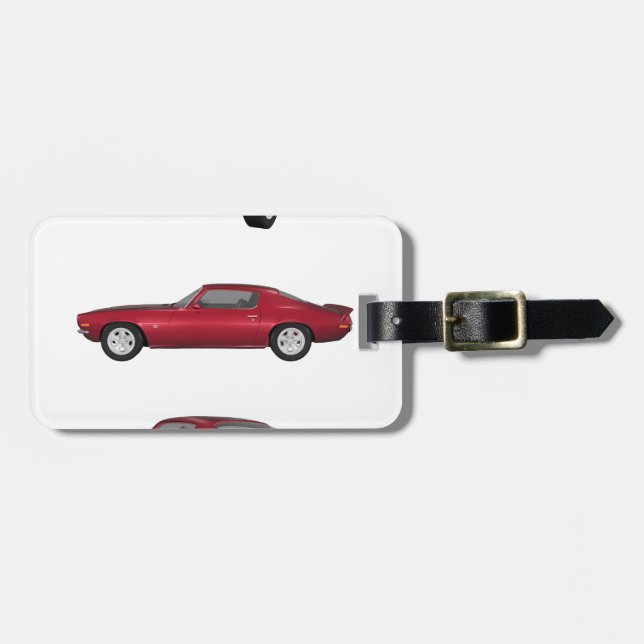Etiqueta De Bagagem Camaro 1972: (Frente Horizontal)