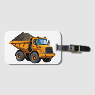 Etiqueta De Bagagem Caminhão de construção/terraplenagem/caminhão basc