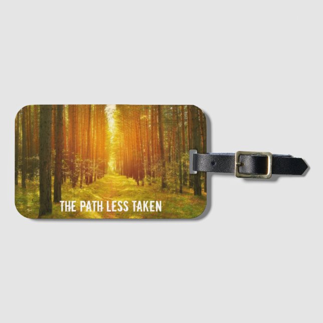 Etiqueta De Bagagem Caminhar pelo caminho menos levado (Frente Horizontal)