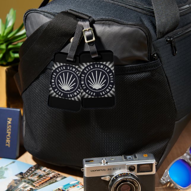 Etiqueta De Bagagem Camino de Santiago (Frente e verso)