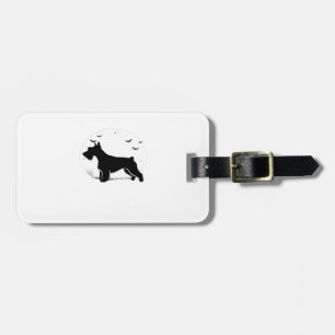 Etiqueta De Bagagem Camisa Cesky Terrier Dog � Silhueta da Lua no Hall