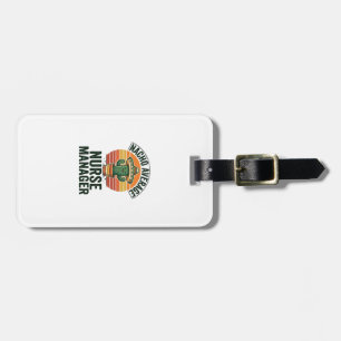 Etiqueta De Bagagem Camisa de Cacto Engraçada para Gerente de Enfermei
