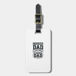 Etiqueta De Bagagem Camisa de Citação de Entalhe Vintage de Papai Hoos