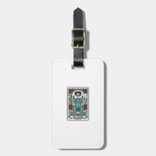 Etiqueta De Bagagem Camisa de desenho de carta de tarot de enfermeira 