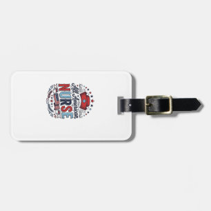 Etiqueta De Bagagem Camisa Patriótica Vintage Enfermeira Americana Tot