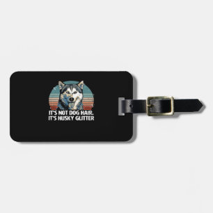 Etiqueta De Bagagem Camiseta Clássica Brilhante de Cachorro Husky Sibe
