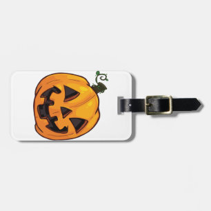 Etiqueta De Bagagem Camiseta engraçada de abóbora de Halloween