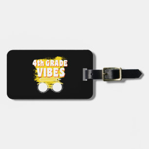 Etiqueta De Bagagem Camiseta Vibes de Volta para a Escola 4ª Série Pri