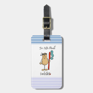 Etiqueta De Bagagem Camisetas e Presentes Loucos por Odontologia