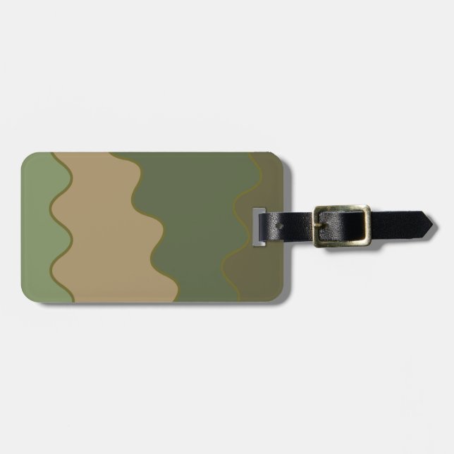 Etiqueta De Bagagem Camo (Frente Horizontal)