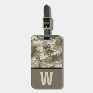 Etiqueta De Bagagem Camoflauge, Camo, Colour Block Kid's Inicial