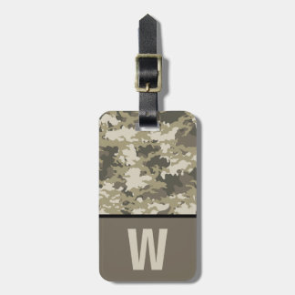 Etiqueta De Bagagem Camoflauge, Camo, Colour Block Kid's Inicial