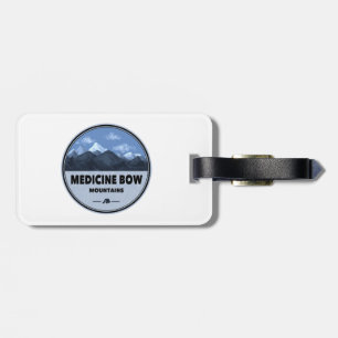 Etiqueta De Bagagem Camping do Arco de Medicina Colorado Wyoming