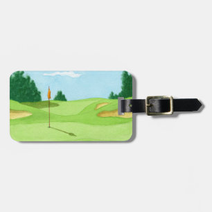 Etiqueta De Bagagem Campo de golfe personalizado Geen