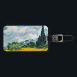 Etiqueta De Bagagem Campo de trigo Van Gogh com ciprestes. Impressioni<br><div class="desc">A etiqueta do saco "Campo de Trigo com Cipras" de Van Gogh.</div>