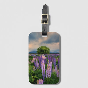 Etiqueta De Bagagem Campo do Lupin em Nova Zelândia