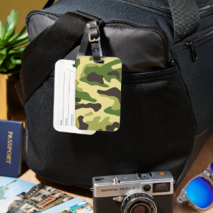 Etiqueta De Bagagem Camuflagem