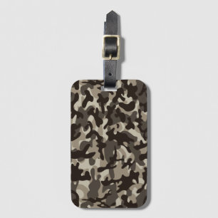 Etiqueta De Bagagem Camuflagem de Perto